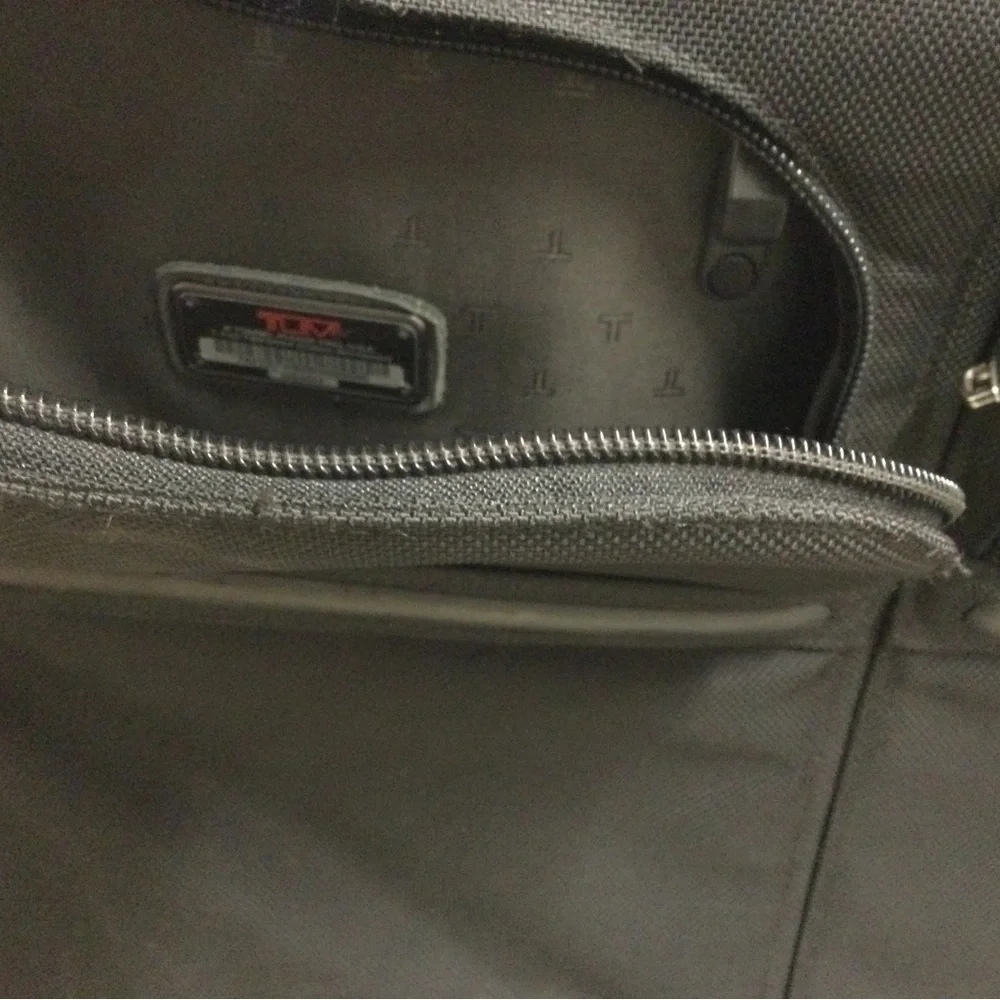 Men's Black Travel Garment Bag with Front Zip Pockets